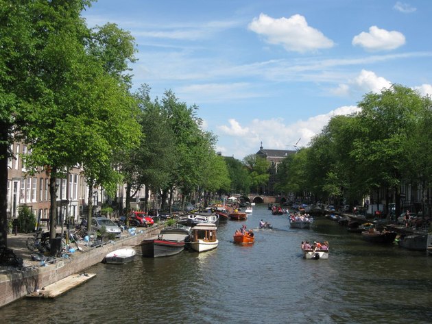 The famous Amsterdam's canals.